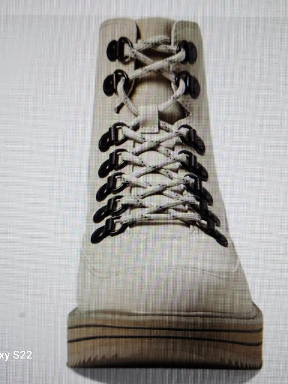 Teva Light Beige Platform Lace-Up Ankle Booties
